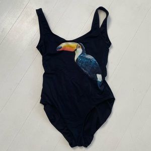 contemporary black bathing suit